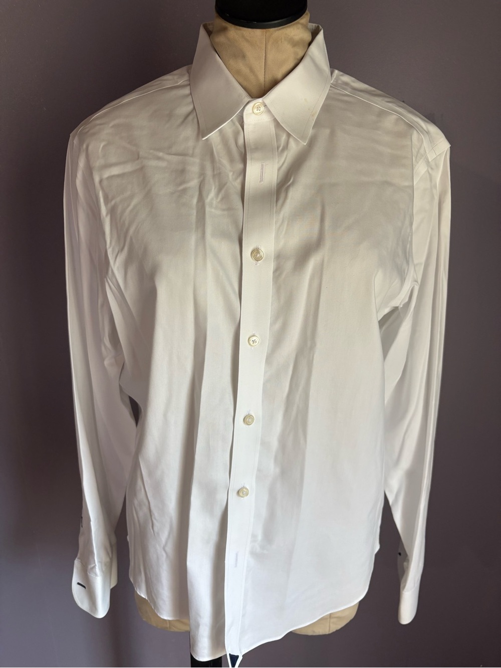 UNTUCKit White Long-Sleeve Dress Shirt